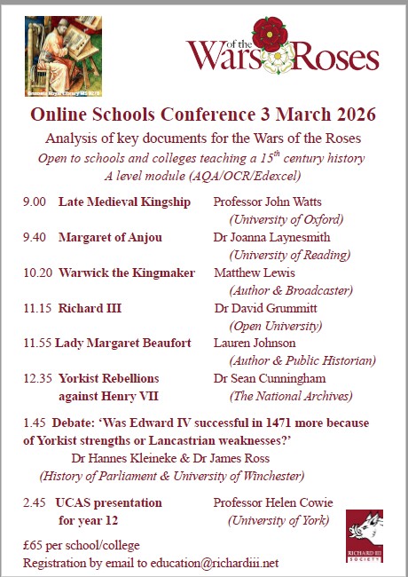 Wars of the Roses schedule